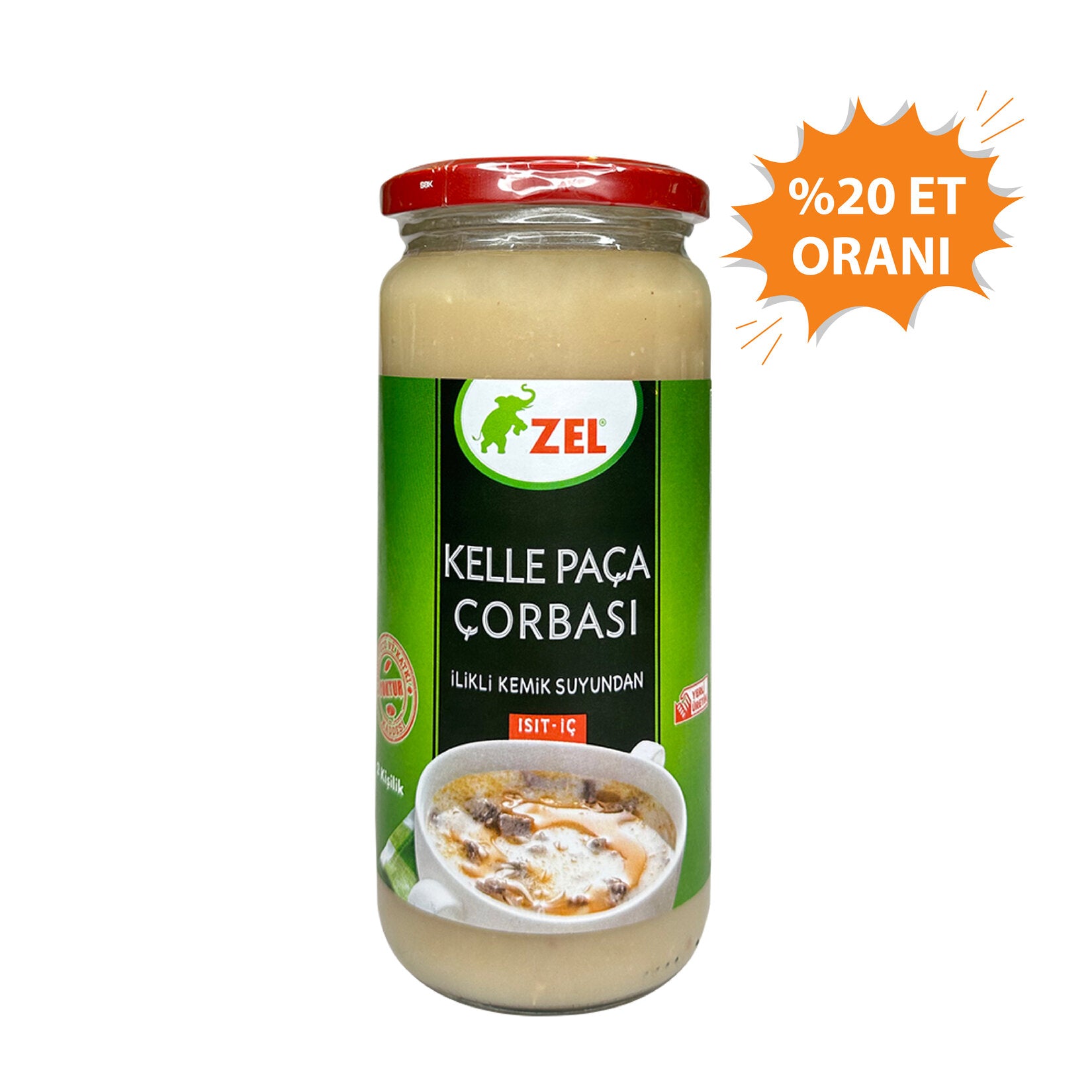 Zel Marrow Bone Broth Kelle Paca Soup is a traditional Turkish specialty made with rich marrow bone broth and slow-cooked head and trotter meat.
