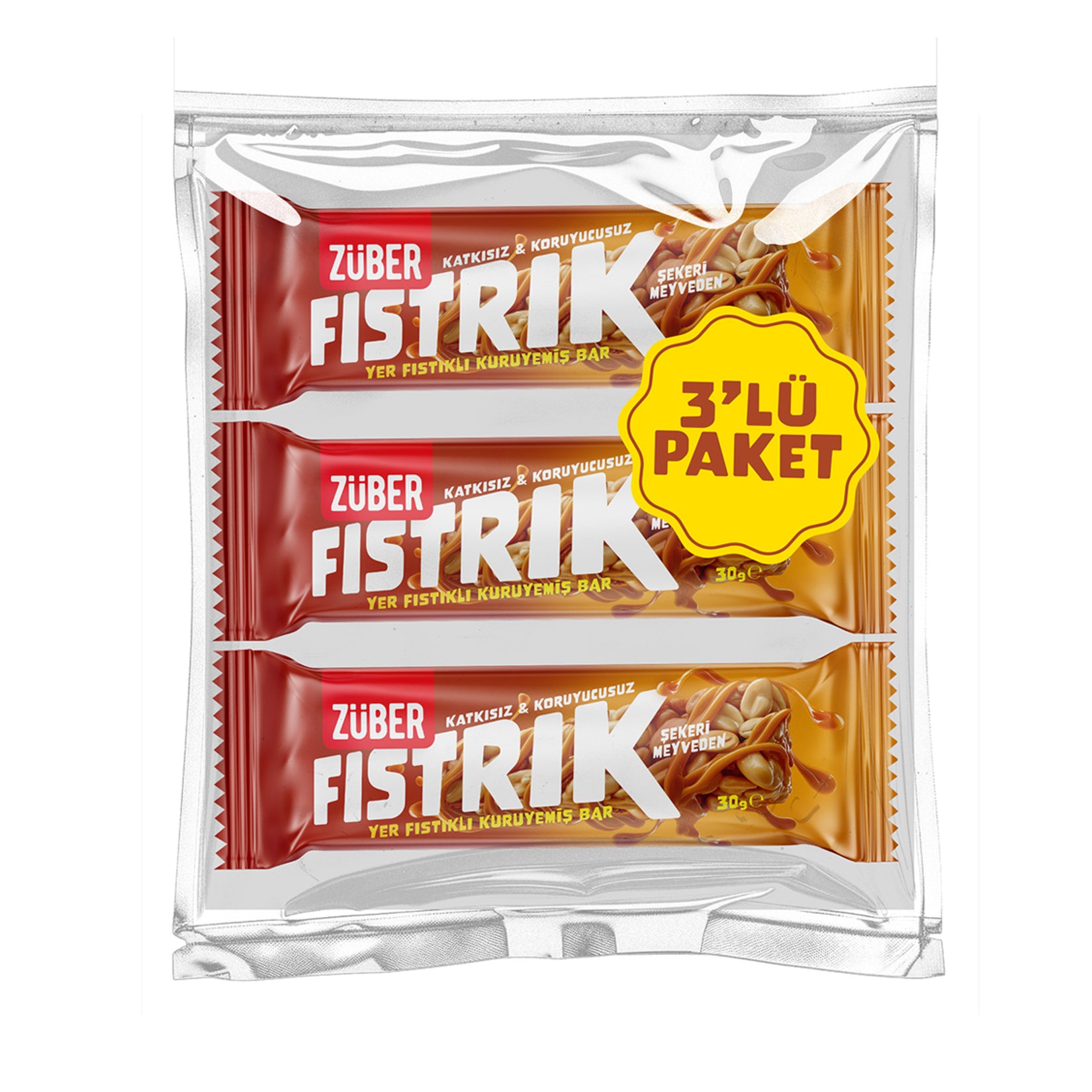 Zuber Peanut Nut Bar brings together the rich taste of roasted peanuts with a naturally sweet touch from date juice concentrate.