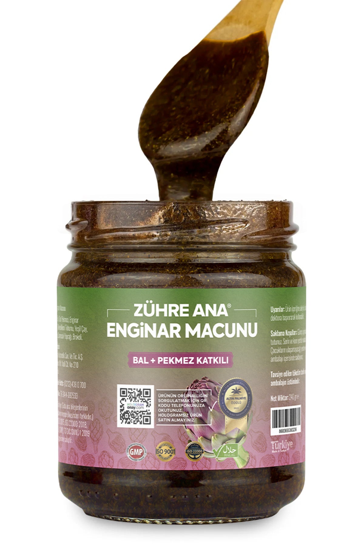Zuhre Ana Artichoke Herbal Paste with Honey and Molasses is a traditional Turkish herbal blend crafted with nourishing botanicals and natural sweeteners.