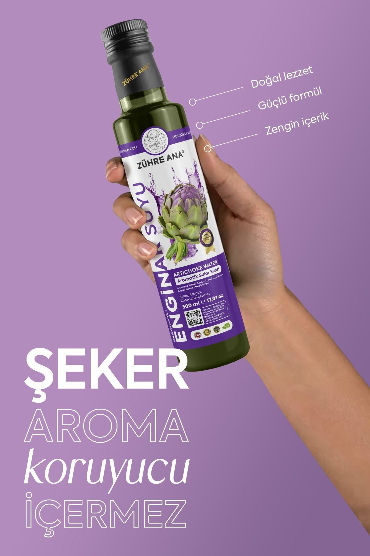 Zuhre Ana Ekstraktli Artichoke Juice brings together pure artichoke juice and a concentrated extract in a clean, simple formula inspired by traditional herbal practices.