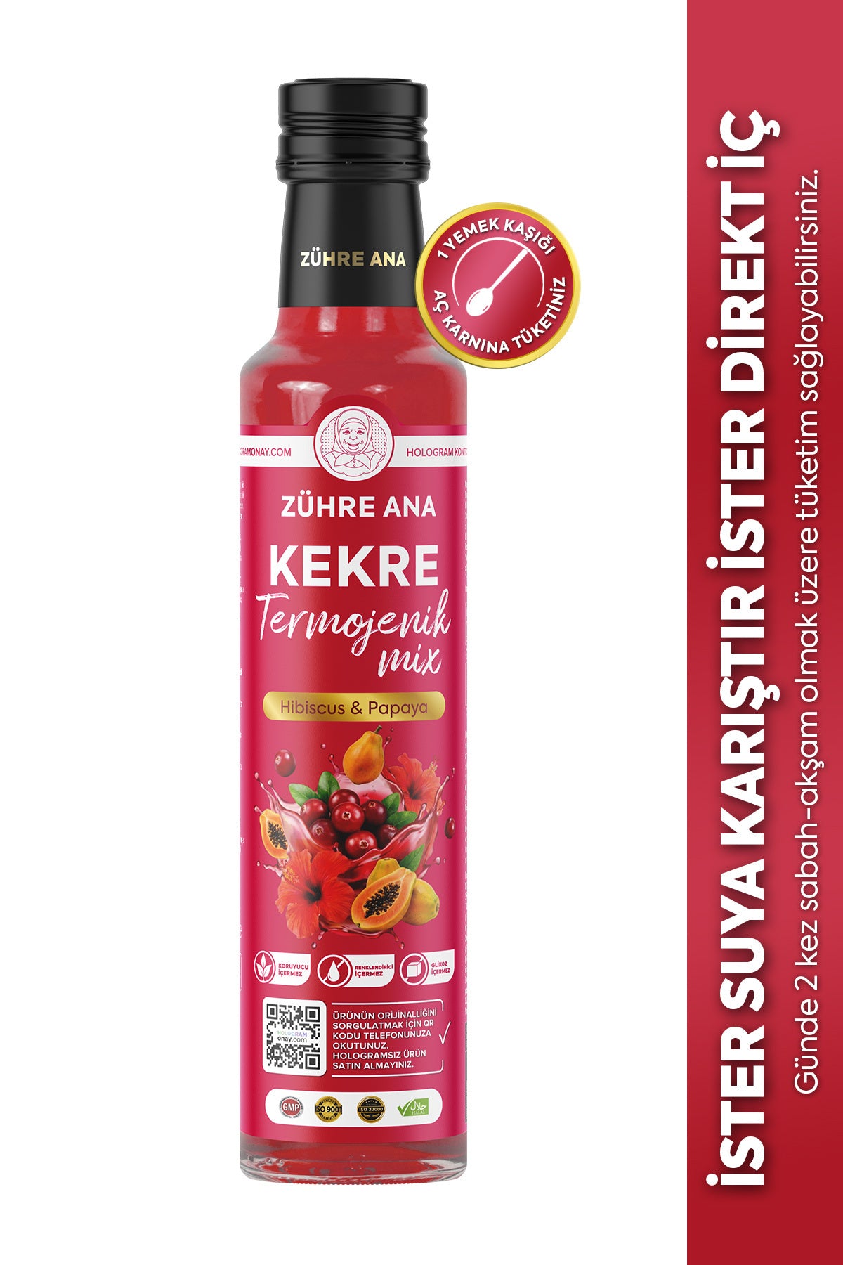 Zuhre Ana Kekre Thermogenic Mix is a carefully formulated herbal and fruit drink concentrate enriched with plant extracts and L-Carnitine.