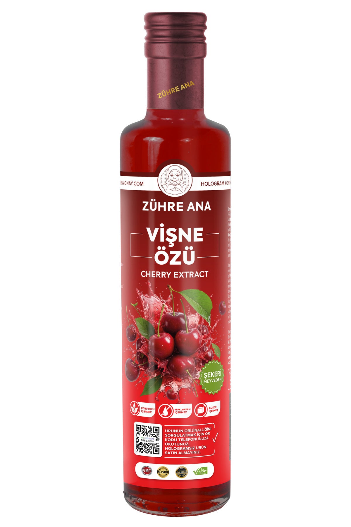 Zuhre Ana Visne Ozu is a concentrated sour cherry extract made from 100% sour cherry, offering a bold, naturally tangy flavor for drinks and recipes.