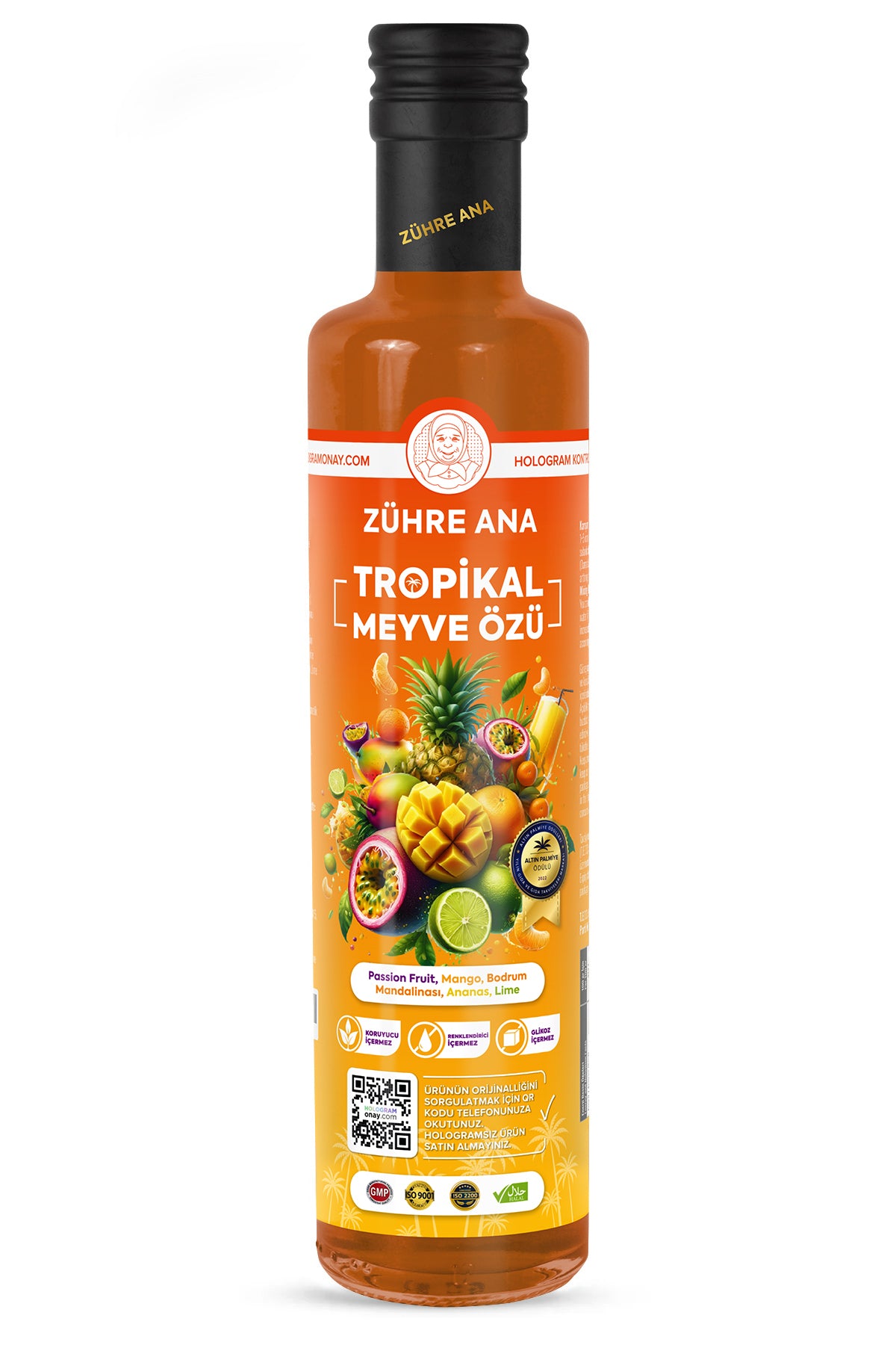 Zühre Ana Tropical Fruit Extract brings together the vibrant taste of passion fruit, mango, Bodrum mandarin, pineapple, and lime in one naturally flavorful blend.