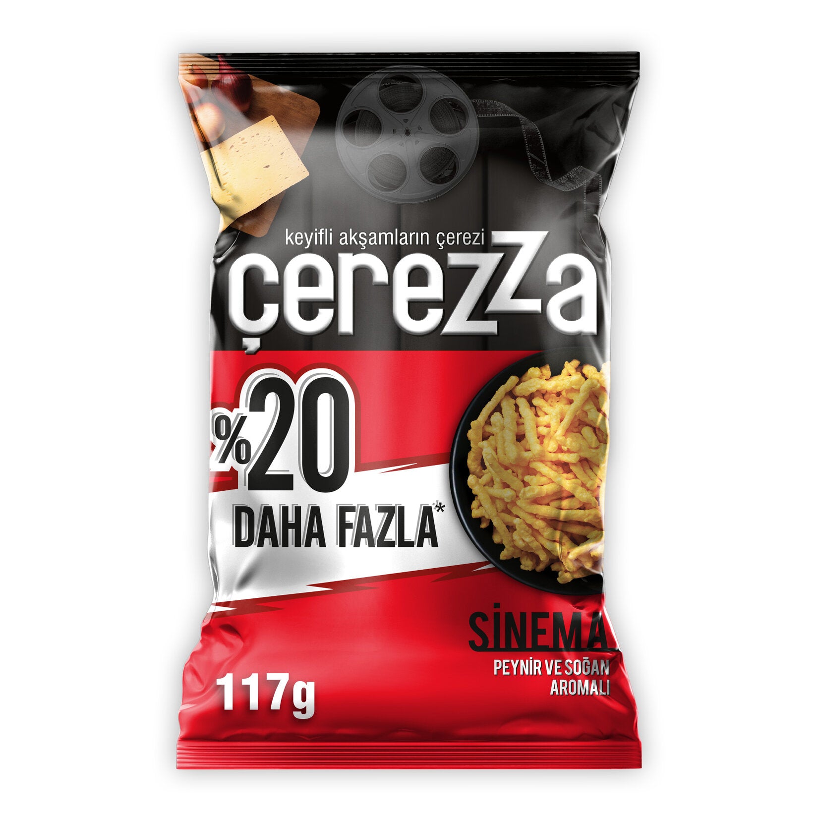 Çerezza Cinema Cheese Onion Corn Chips Super Size 117 gr