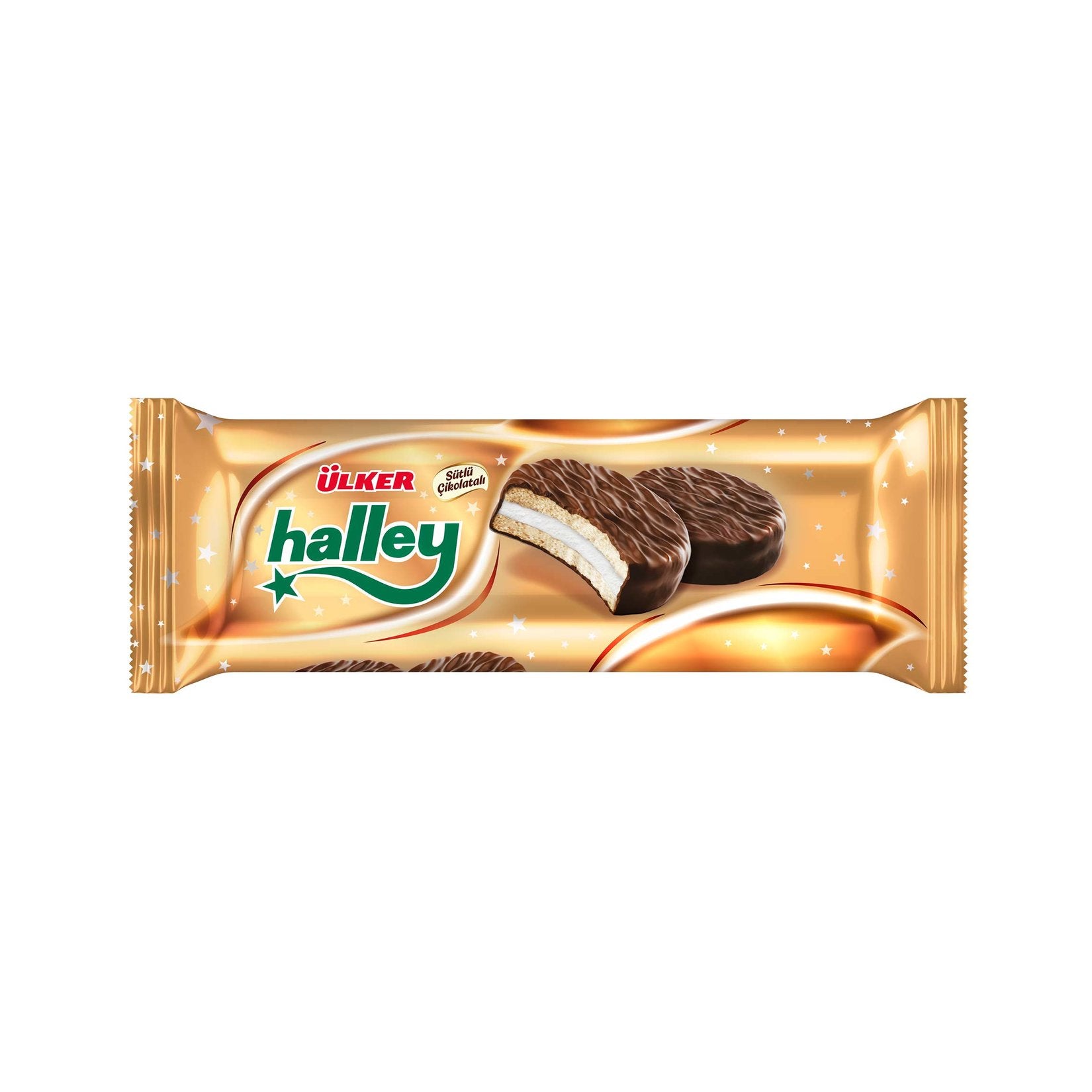 Halley Chocolate Coated Sandwich Biscuit 8 In (Halley Çikolata Kaplı 8'li) 240 g