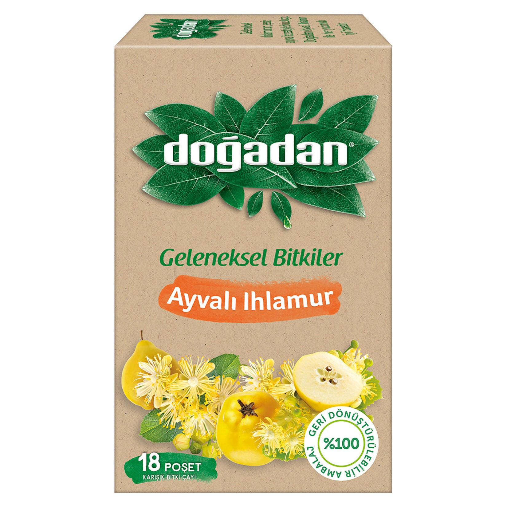 Doğadan Ayvalı Ihlamur Çayı 18'li 29 G