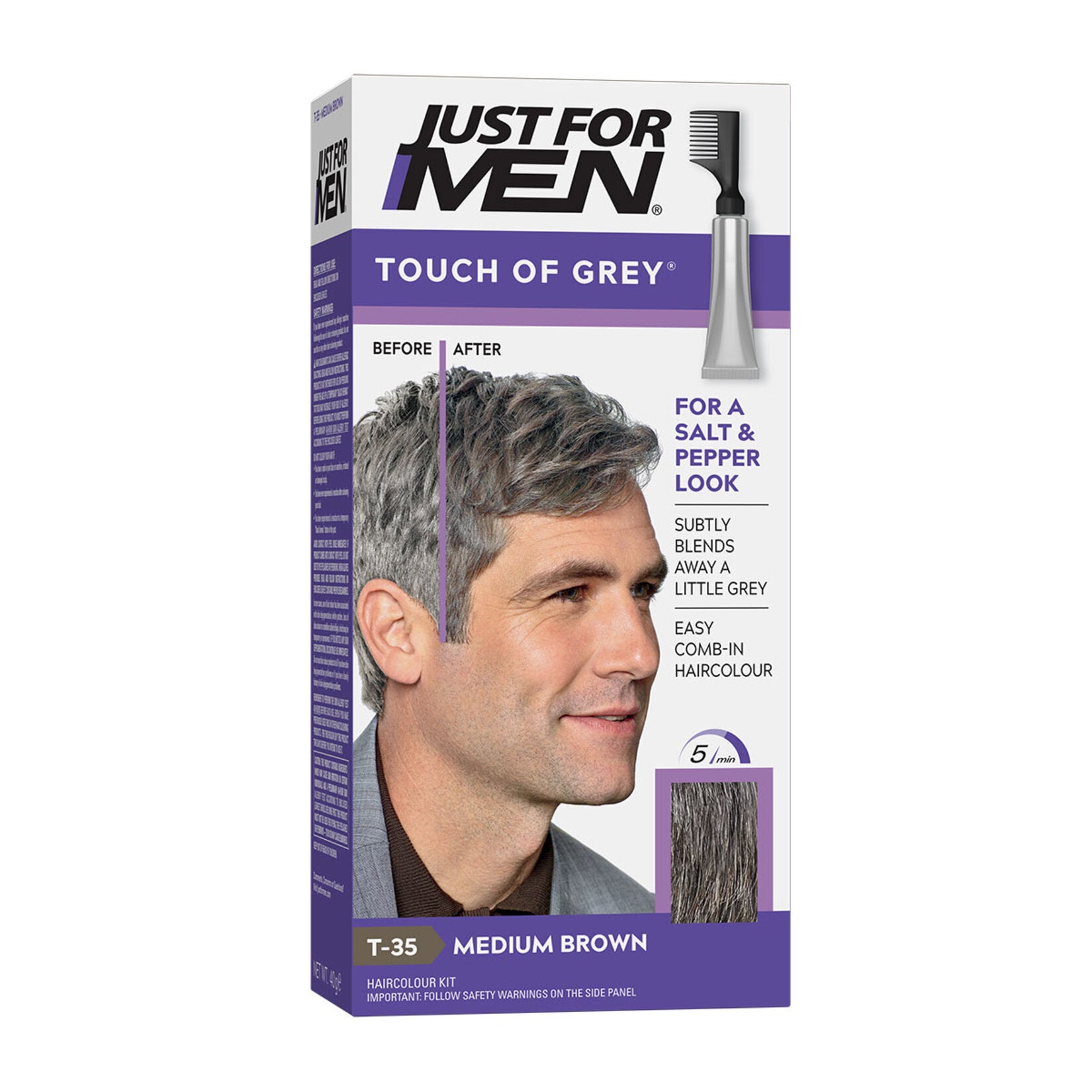 Just For Men Touch of Grey Saç Boyası Orta Kahve T-35