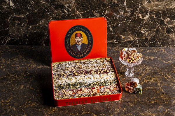 Mixed Turkish Delight Small Metal Box