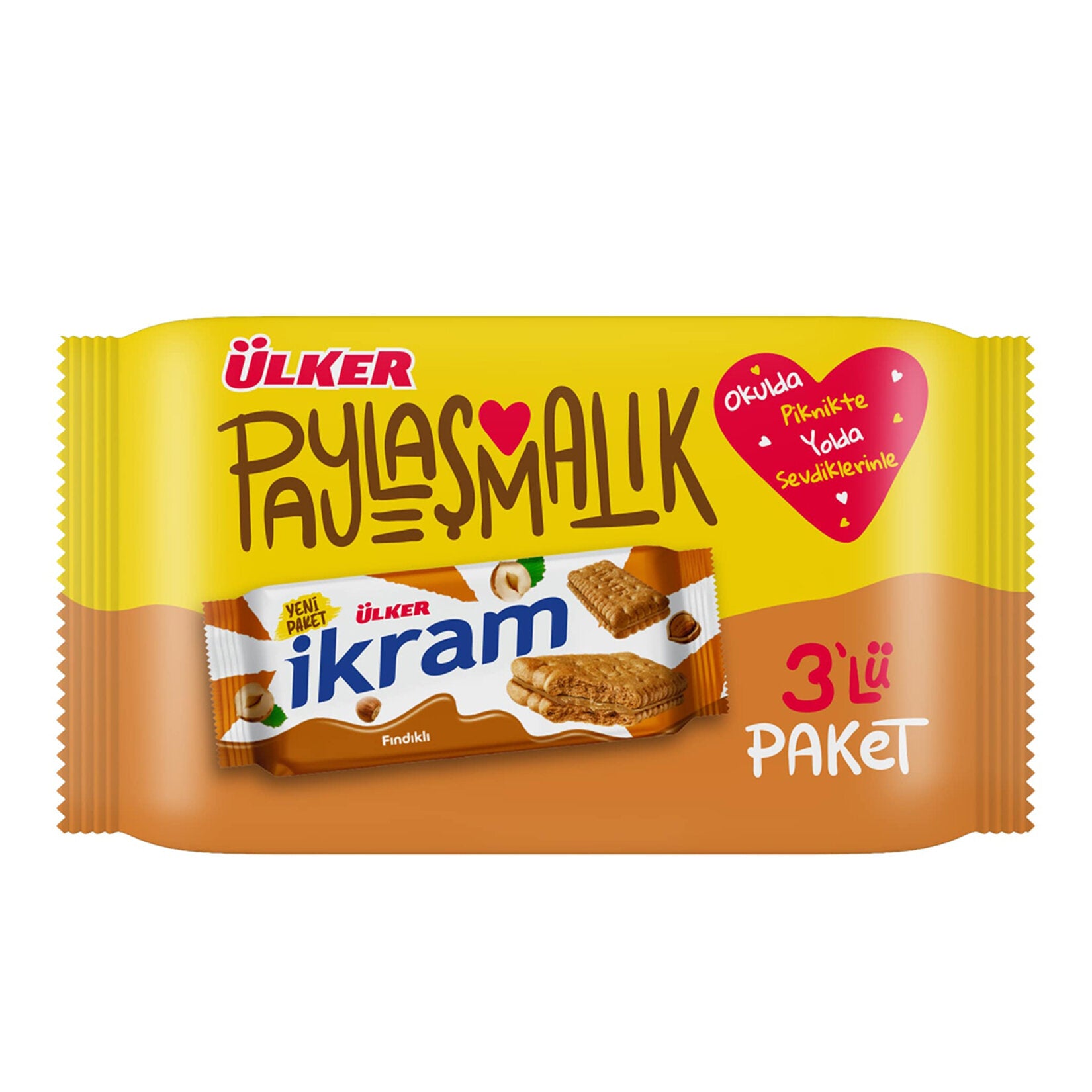 Ülker İkram Kremalı Bisküvi Fındıklı 252 G