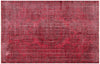 Authentic Turkish Hand Woven Red Vintage Carpet