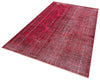 Authentic Turkish Hand Woven Red Vintage Carpet