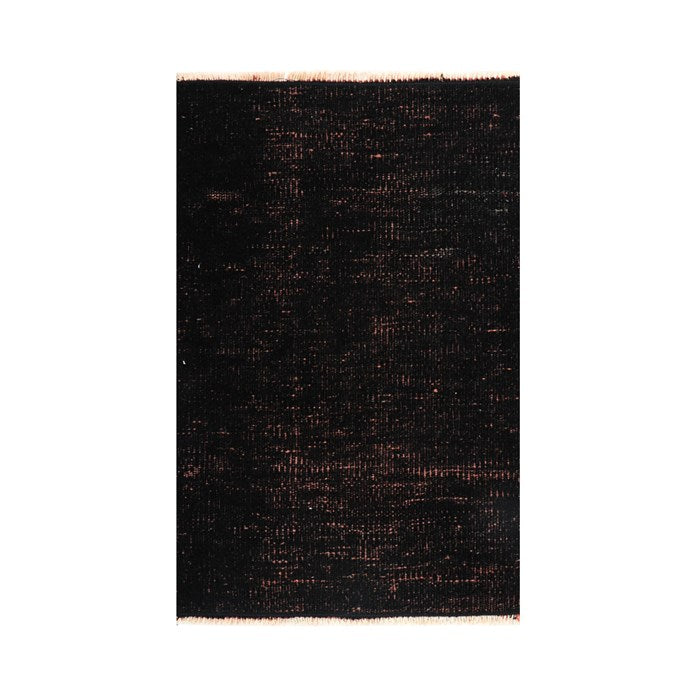 Authentic Turkish Vintage Dark Tile Color Hand Woven Rug