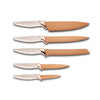 Schafer Kitchenhouse Knife Set 6 Pieces Copper