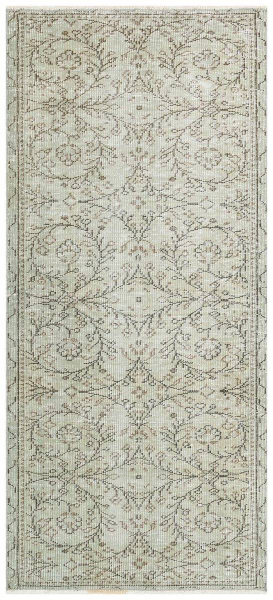 Turkish Handwoven Light Turquoise Color Vintage Carpet, Bohemian Rug