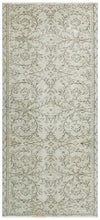 Turkish Handwoven Light Turquoise Color Vintage Carpet, Bohemian Rug