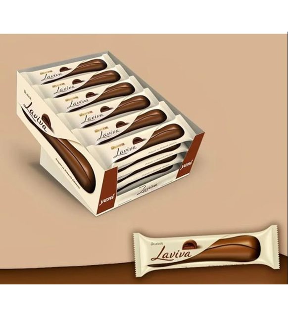 Ulker Laviva Filling And Biscuit Chocolate 24 Pieces 35 G – Turcamart