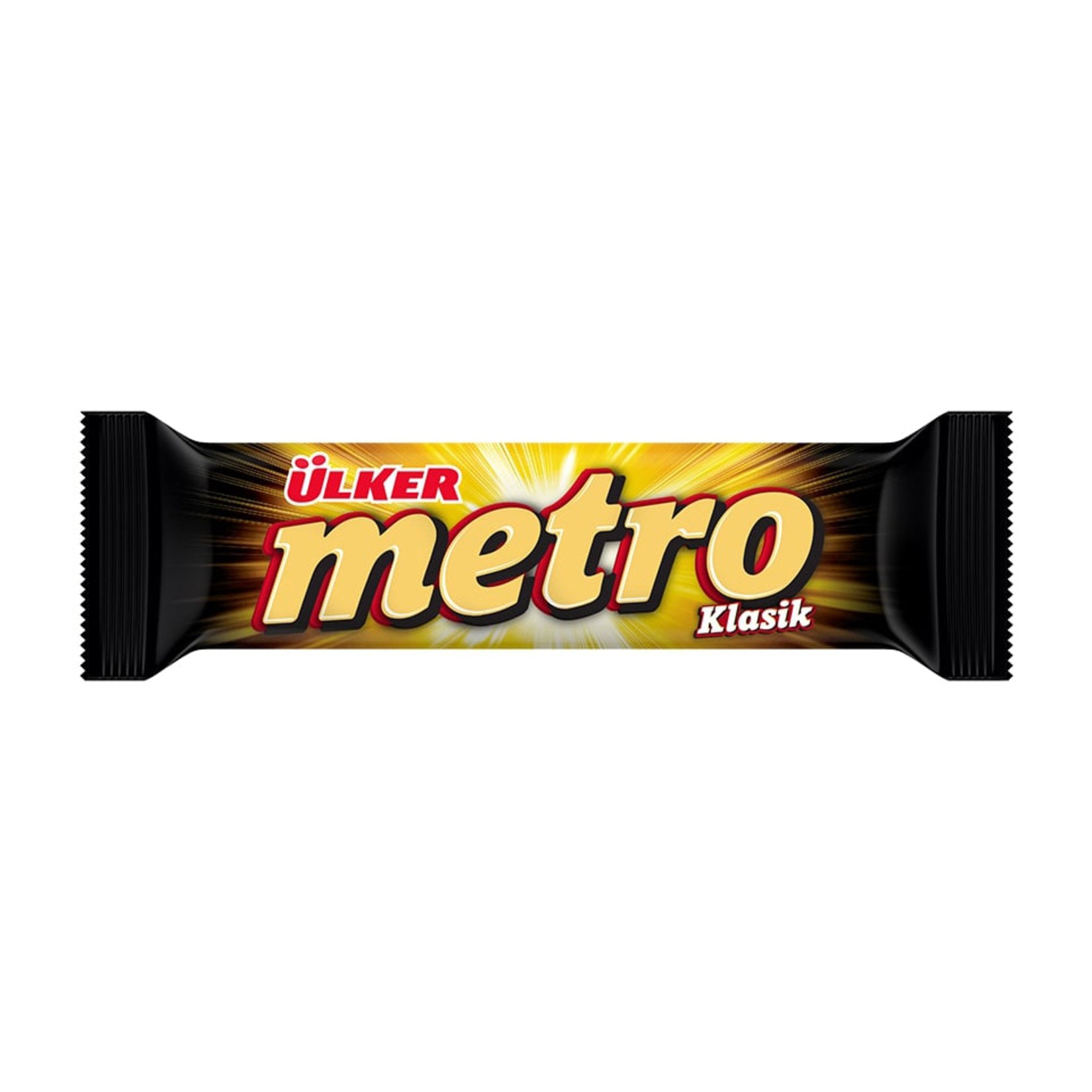 Ülker Metro Milk Chocolate Coated Caramel and Nugalı Bar 24 Pieces 36 G
